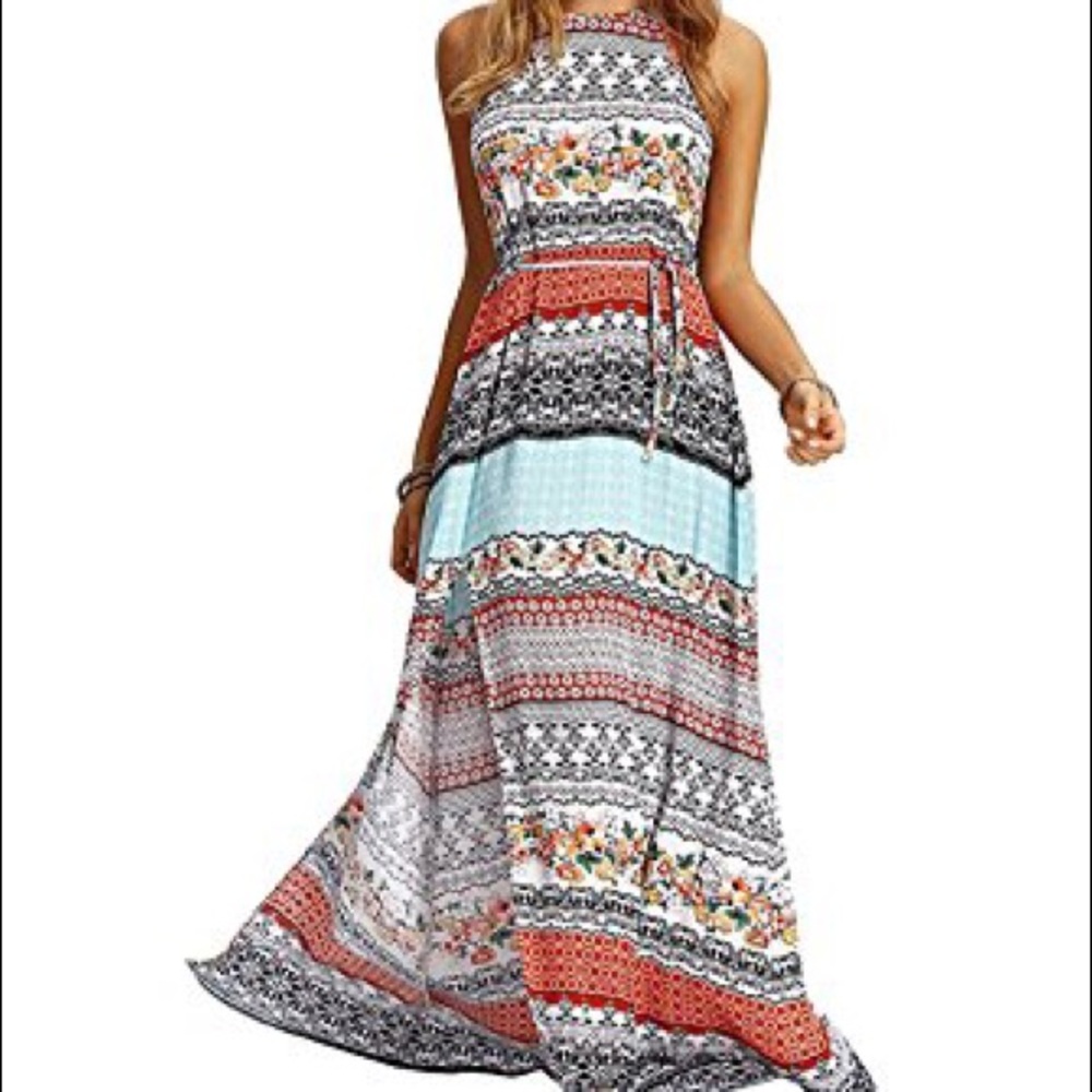 Boho Maxi Dress NWOT